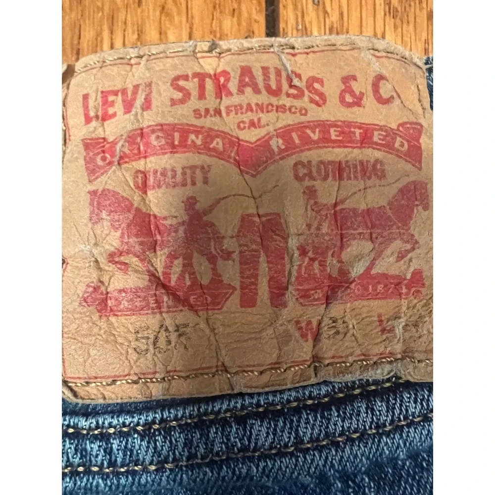 Levis 505 Regular Fit Straight Leg Jeans Mens 31x30 Medium Wash Blue 00505-1989